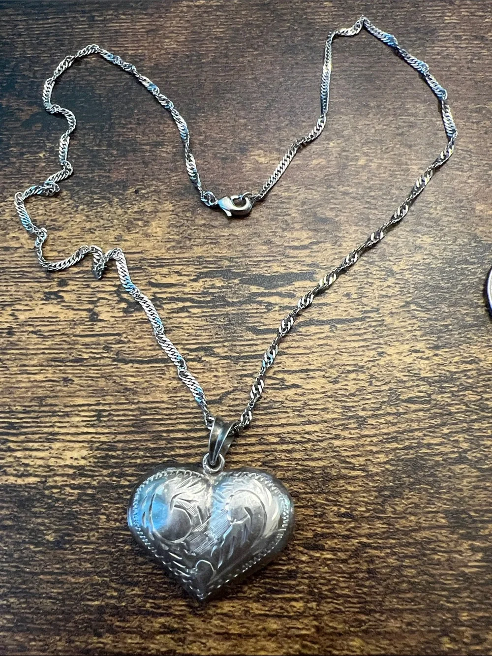 Sterling  Silver Heart Necklace